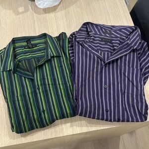 striped button down shirt bundle